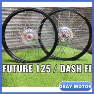 ALLOY RIM set FUTURE 125 DASH 125 FI (DEPAN BELAKANG DISC) STRONGER rim wave dash 2 wave125-fi dash2