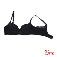 Bme เสื้อชั้นในมีโครง  Level 1 ฟองบาง รุ่น ME1A39 สีดำ สีส้มโอรส (ลูกไม้ลาย Cordia )