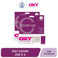 Oxy Cover Acne Treatment Lotion 25g- Benzoyl Peroxide (10%) (Twin Pack/ Kills Acne Bacteria/ Anti-Ac