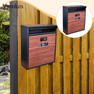 [Vsenkes] Wall-mounted Mailbox, Mailbox with Combination Lock, Decorative Mailbox, Mailbox for Gate,