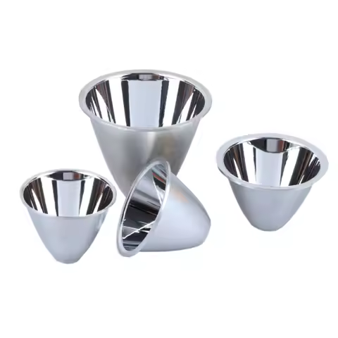 1PC 41mm 46 50 60mm Aluminum LED Flashlight Reflector Condenser Cup reflect cap For 10W 5W 3W DIY T 