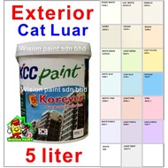 5L ( 5 LITER ) KOREVER KCC PAINT EXTERIOR ACRYLIC FINISH / wpc1