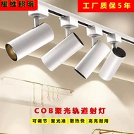 Shop Commercial COB Rail Type Spotlight Adjustable Angle Shop Background Wall led Track Light Clothi