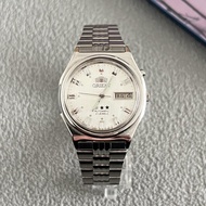 นาฬิกาข้อมือ Orient Double Lion ยี่ห้อ Samsung แบบย้อนยุคสำหรับผู้ชาย สายโลหะผสม วัสดุหนังสัตว์ ป้อง