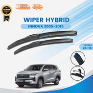 Hybrid Car Wiper INNOVA 2005-2015 Size 24 - 16 INCH Pair 2 PCS Right Kiri