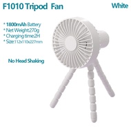 Tripod USB Mini Fan 18002500mAh Rechargeable Battery Small Cooler Clip for Baby Stroller Hand Portable Fan Desktop Table