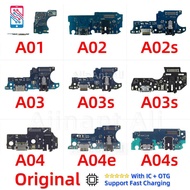 Original Fast Charging Connector Board Dock Charger Flex Cable For Samsung Galaxy A01 A02 A02s A03 A