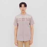 KEMEJA M231 Men's Shirt Shortkoko Maroon 2277A