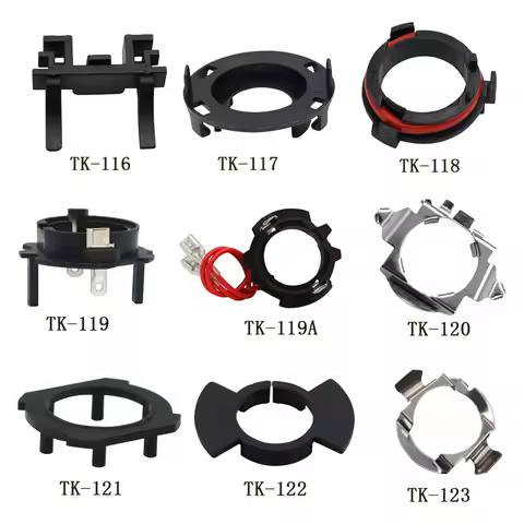 2PCS H7 H1 LED Car Headlight Bulb Base Holder Adapter Socket for VM BMW Benz Audi Mazda Land Rover L