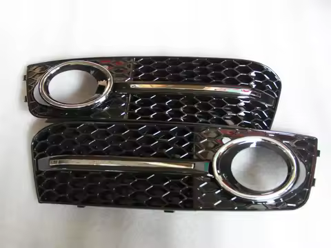 High Quality 2PCS/Set Front Fog Lamp Covers Light Mask Trim For Audi A4 B8 4-Door Non Sline Non S4 2