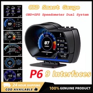 【Malaysia shipping】P6 OBD Gauge Meter OBD2 Meter Digital Scanner Alarm Speed Gauge display Car OBD P