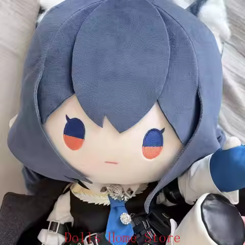 Anime Arknights Texas the Omertosa Fufu 40cm Game Cosplay Cotton Plush Plushie Cartoon Sitting Postu