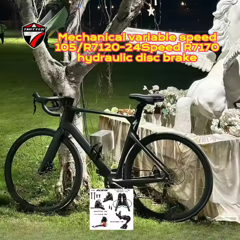 TWITTER 105/R7120-2X12S internal wiring R7170 oil disc brake,windbreak racing carbon fiber road bike