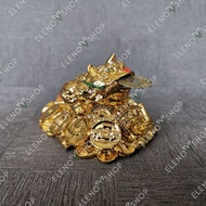 Golden Bright Three-Legged Toad B Three-Legged Frog Display