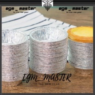 【Fast Shipping】1pcs Round Egg Tart Mould Disposable   Tin Foil Baking Tool  Round Aluminum Foil Port