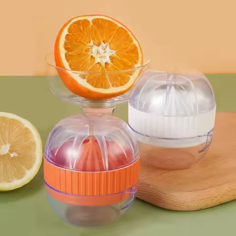 Hand Juicer Citrus Orange Squeezer Manual Lid Rotation Press Reamer for Lemon Lime Grapefruit with S