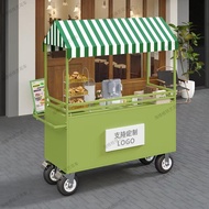 [in stock] European Style Iron Float Outdoor Market Stall Stall Trolley Snacks Night Market Stall Tr