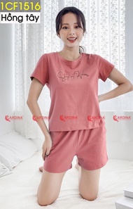 Bộ Mặc Nhà 𝐂𝐀𝐑𝐃𝐈𝐍𝐀 Bộ Cotton Stayhome Quần Đùi Áo Cộc Tay Cao Cấp Chính Hãng