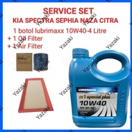 Kia Spectra Sephia Nasa Citra (Air Filter OK2A5-13-Z40 +Oil Filter 26300-2Y500 +Lubrimaxx 10W40 Engi