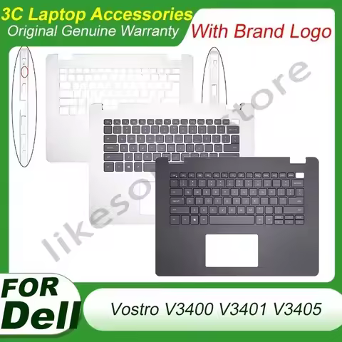 New Replace Case For Dell Vostro 14 3400 3401 3405 V3400 V3405 Laptop Palmrest Upper Top Cover With 