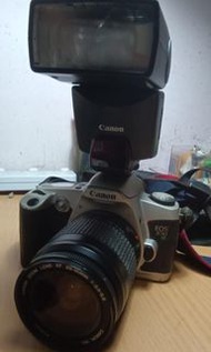 Canon EOS500 連 28-80mm鏡頭,原廠380EX閃光燈, 狀況如圖,$300