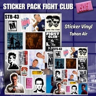 Fight Club Sticker Vinyl Pack Glossy Waterproof Anti-Fade Aesthetic Film Sticker Laptop Suitcase Tum