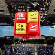 BLUEVELVET EGPWS Warning Simulator, Aircraft Route Sound Effects Pilot Keychain, Collection 737 Airb