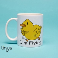 Chick I'm Flying Meme Ceramic Mug