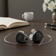 KZ Castor ,,,,,  KZ Castor Earbuds, Hitam, IEM Boleh Tuned, Bass Dipertingkatkan, Tanpa Mikrofon, Gr
