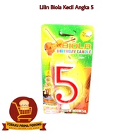 LILIN SMALL VIOLIN CANDLE NUMBER 5 - BIRTHDAY CANDLE