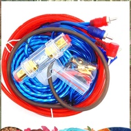 1500W Audio Speakers Wiring Kit 8GA Car Subwoofer Cable 60 AMP Fuse Holder Speaker Installation Wire