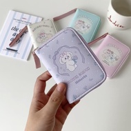 hi Leather Card Wallet Coin Purse Zippered Closure Multifunctional Card Organiser