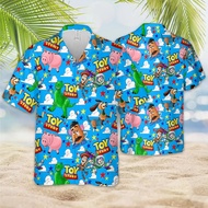 Toy Story Hawaiian Shirt Mens Women Short Sleeve Button Up Shirt Woody Buzz Lightyear Hawaiian Shirt