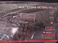 全新ASUS ROG Strix Scope RX RGB機械式鍵盤(光學紅軸) + ROG RX EVA-02 PBT 127鍵鍵帽套裝 + PBT鍵帽套裝