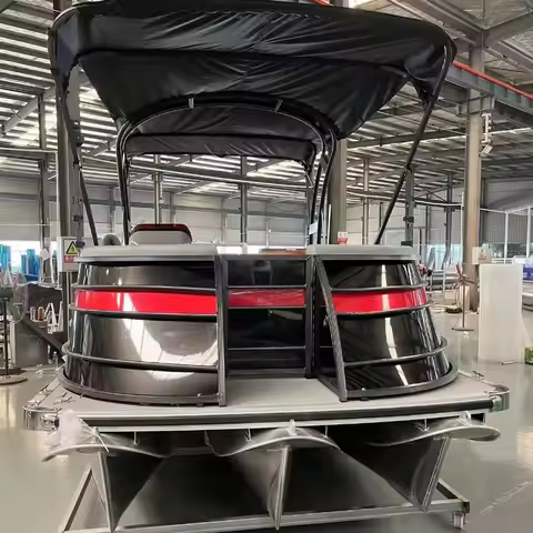 18ft 4.5m Center Console Aluminum Float Boat 6m Sport Yacht Equipped With Outboard Engine