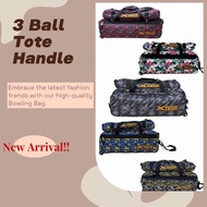 Bowling Bag - XTECH -  3 Ball Tote Hybrid 3 Roller Handle C/W Shoe Bag - X Proshop - X Pro Shop - XP