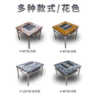🚢Non-Smoking Barbecue Table Self-Service Commercial Grill Outdoor Courtyard Charcoal Stall Korean Household Stainless St