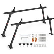 Rak Tangga Aluminium Boleh Laras Tahan Lasak, Kapasiti 800 LBS, Sesuai untuk Katil Lebar 35.4"-71", 