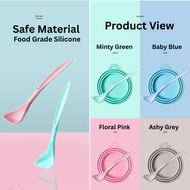 Multifunctional Canned Food Silicon Spoon + Canned Food Lid Set Pet Can Food Lid Can Food Sealer