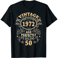 Vintage 1972 Edition 50 Year Old Gifts 50Th Birthday T-Shirt