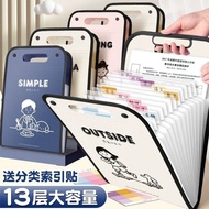 (PB008) File Organizer Multi-Layer Folder Bag/ File Storage/ Portable Folder/ Folder Folder Folder/ 