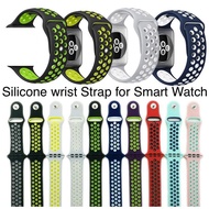 Silicone Two-Tone Smart Watch Strap For T500 W26 X7 Q99 FT50 T5 Pro FT30 F10 F8 W54 W68 M33 W4 C200 
