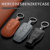 Mercedes Benz Leather Car Key Cover for W212 C260l Gle350 A200l Glb220 Glc300 W204 W212 Glc Gla W205