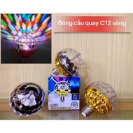 CYX-C12 7-color rotating light bulb, E27 tail