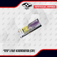 4"  2 WAY SCREWDRIVER 100MM 2 IN 1 STUBBY SIZE SCREWDRIVER FLAT SLOTTED PHILLIPS HEAD PEMUTAR SKRU C