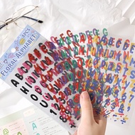 （新款）Sheets Alphabet Letter Stickers Colorful Adhesive Letter Stickers Waterproof F//7.26❆