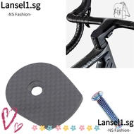 LANSELL Bike Stem Headset Cover, Lightweight with Titanium Screw Carbon Bicycle Stem Top Cap, Easy T