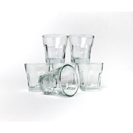 MY(SET OF 6) IKEA Pokal Stackable Clear Snap Glass Shot Glass Coffee Espresso Shot Mug Juice Liquid 