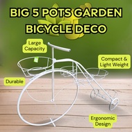 [D231] - Big 5 pots Garden Bicycle Deco Perfect for a garden and beautify your perfect home