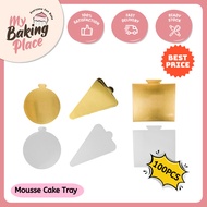 Donut Tray Board Mini Cake Board Paper Tray Cake Slice Tray Paper cake board Decoration Tray Cake De